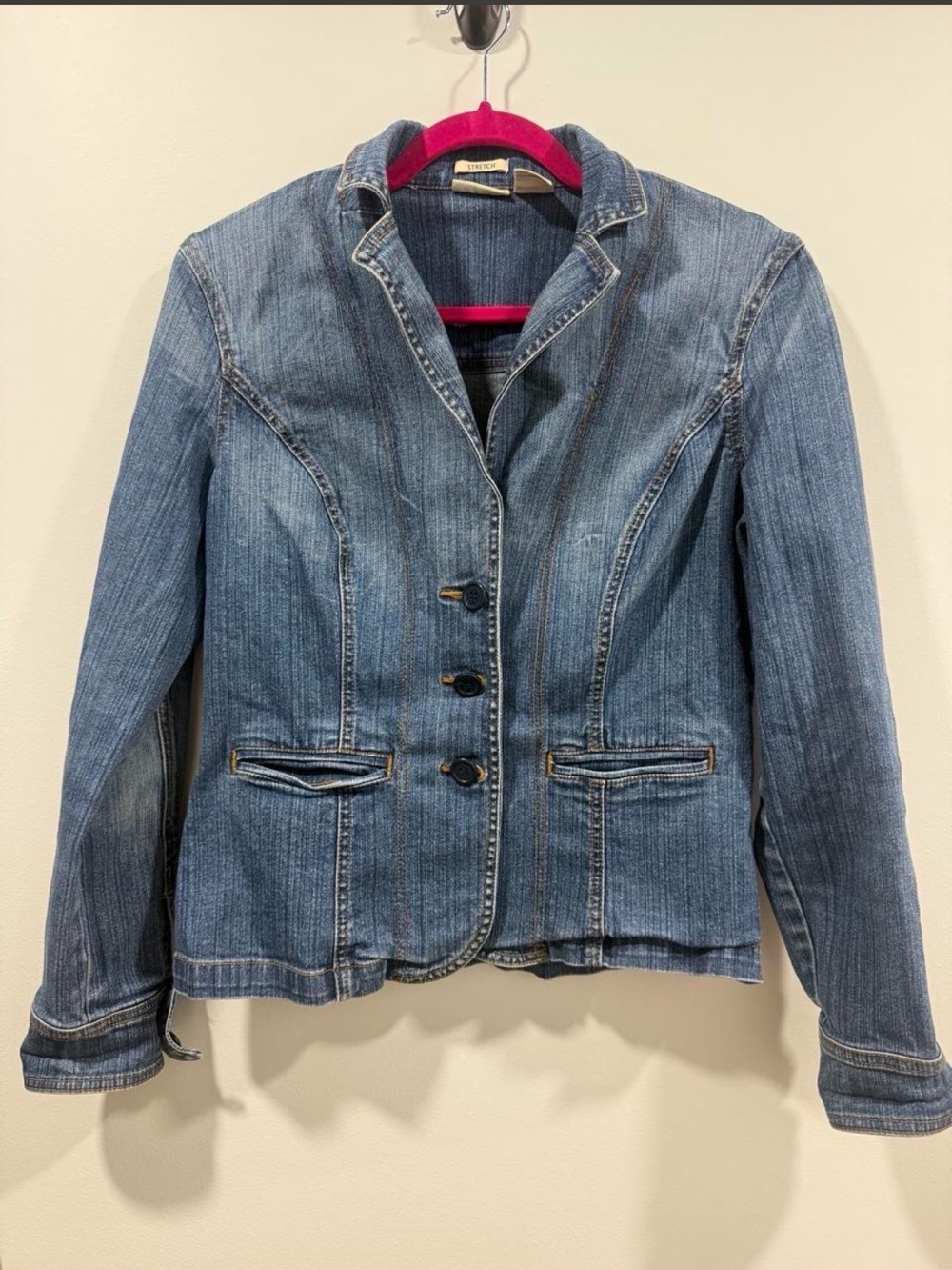 St. John's Bay Blue Denim Blazer Jacket